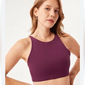 Girlfriend Collective Topanga Bra in plum